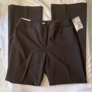 New NICOLE MILLER Essential Easy Care The Perfect Fit  Dark Chocolate pant pants